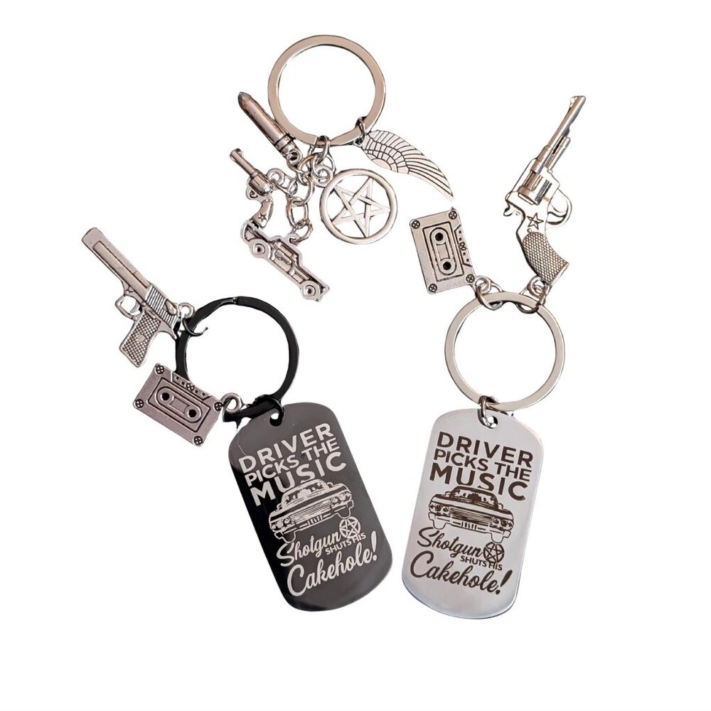 Supernatural Keychains, Winchester Bros., 3 styles to pick from!